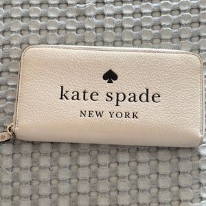 Kate Spade Cream Zip-Around Wallet